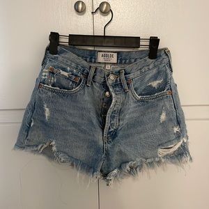AGOLDE parker vintage denim shorts